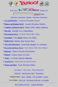 Yahoo - How you found things in 1996.